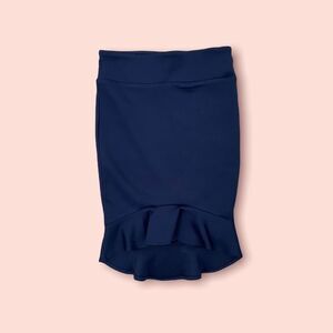 𝅺NAVY Blue Pin Skirt